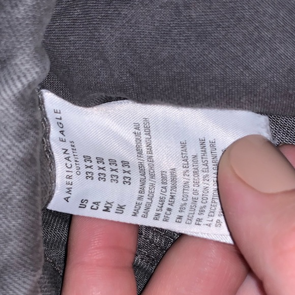 American Eagle Outfitters gray slim straight jean - Picture 4 of 4